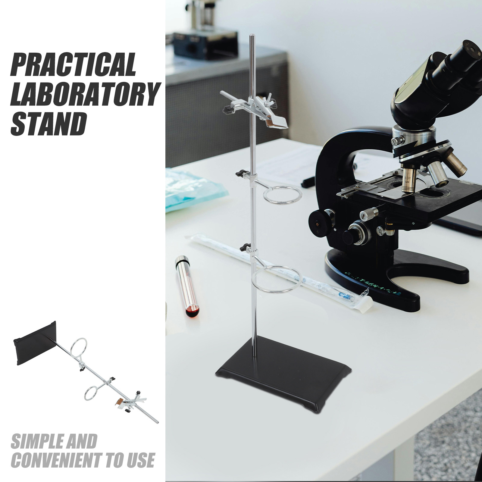 Penyangga Laboratorium, Besi,  - Lab Equipment ulasan dan harga