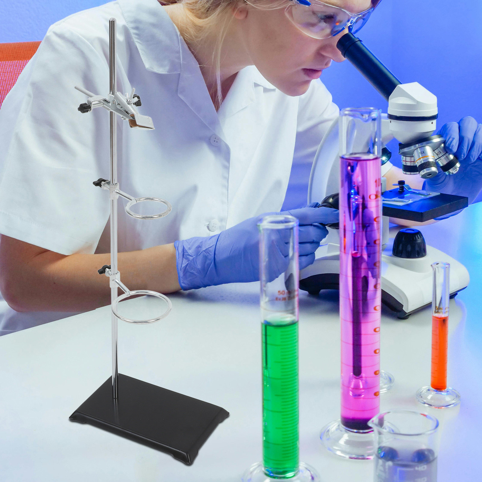 Penyangga Laboratorium, Besi,  - Lab Equipment ulasan dan harga