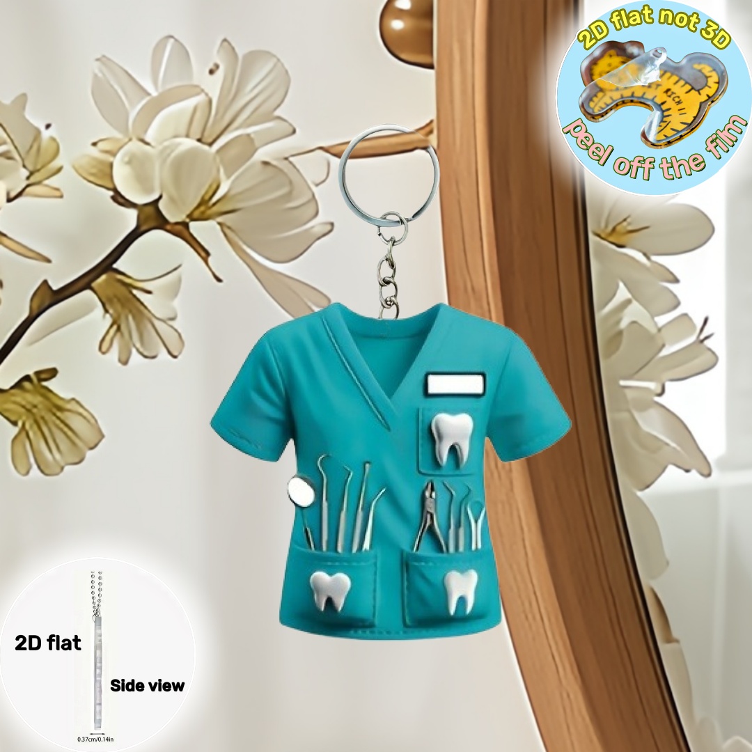 Gantungan Kunci Kostum Dokter  - Packaging ulasan dan harga