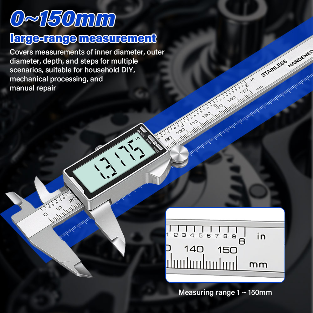Alat Ukur Digital Vernier Cali - Digital Caliper 150Mm Stainless Steel ulasan dan harga